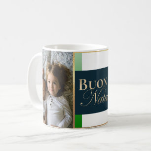 Anpassad Foto Buon Natale Italiensk Jul Kaffemugg