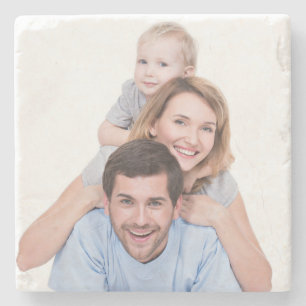 Anpassad Foto Familj Bröllop Nygifta Par Stenunderlägg