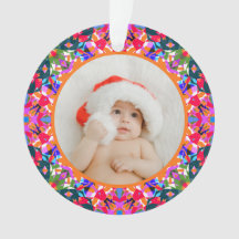Anpassad Foto God Jul Modern Färgrik