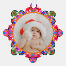 Anpassad Foto God Jul Modern Färgrik