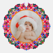 Anpassad Foto God Jul Modern Färgrik