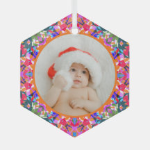 Anpassad Foto God Jul Modern Färgrik