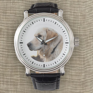Anpassad Foto Husdjur Minimalistisk Modernt Minne Armbandsur