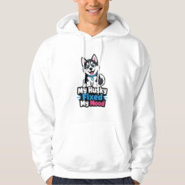 Anpassad Foto Husky Hund Husky Fick Mitt Humör T-S Hoodie