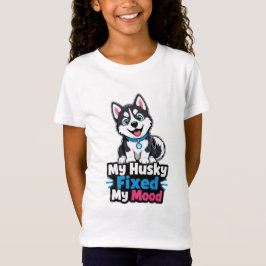 Anpassad Foto Husky Hund Husky Fixade Mitt Humör T Shirt