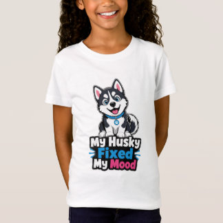 Anpassad Foto Husky Hund Husky Fixade Mitt Humör T Shirt