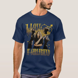 Anpassad Foto Jag älskar min flickvän Vintage Boot T Shirt