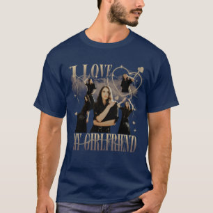 Anpassad Foto Jag älskar min flickvän Vintage Boot T Shirt