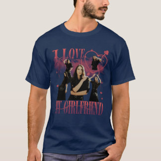 Anpassad Foto Jag älskar min flickvän Vintage Boot T Shirt