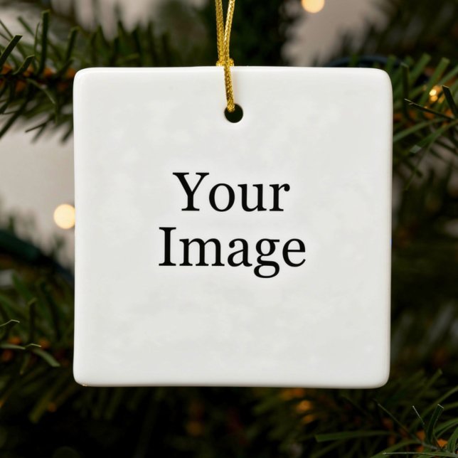 Anpassad foto keramisk prydnad julgransprydnad keramik (Skapare uppladdad)