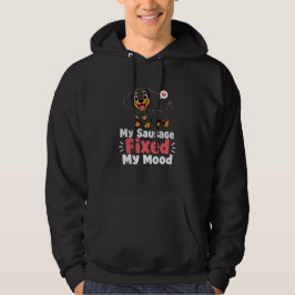 Anpassad Foto Korv Hund Fixade Mitt Humör T-Shirt Hoodie