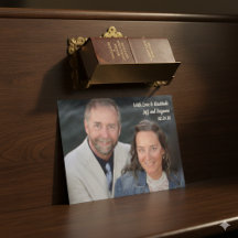 Anpassad Foto Kristet Bröllop Tacksamt Postkort 