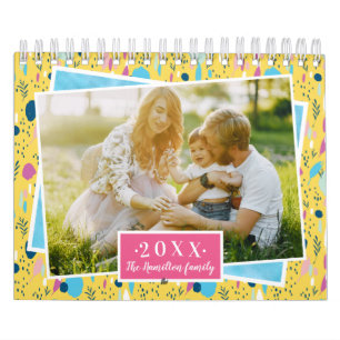 Anpassad Foto Ljus Färger 2021 Familj Kalender