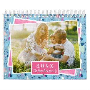 Anpassad Foto Ljus Färger 2022 Familj Kalender