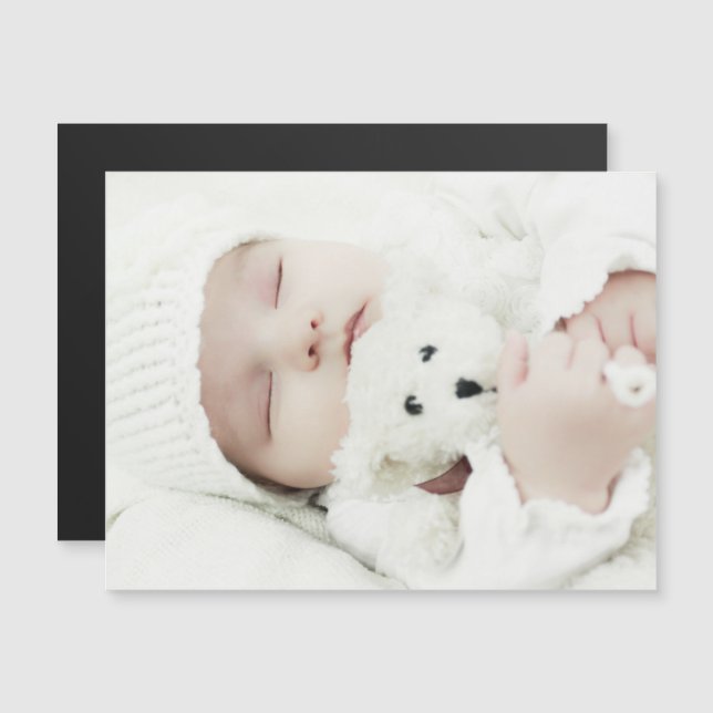 Anpassad Foto Magnetisk Inbjudningskort (Fram/baksida)