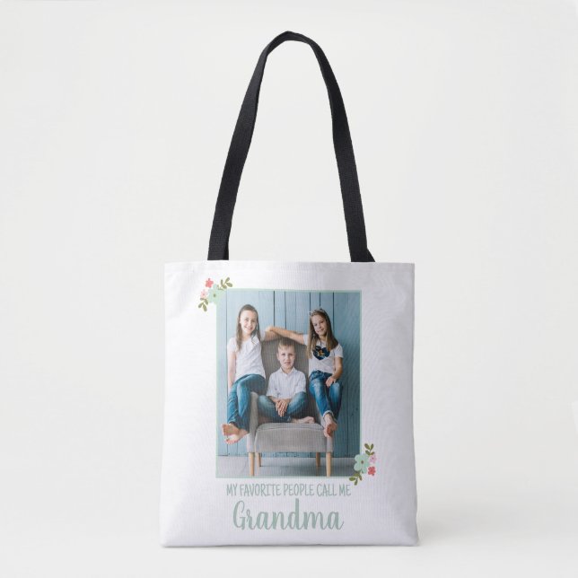 Anpassad Foto Mormor Tygkasse (Framsida)