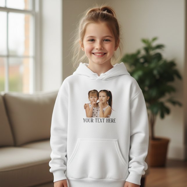 Anpassad Foto & Namn Text Barn T Shirt (Skapare uppladdad)