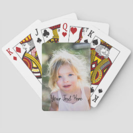 Anpassad Foto och Handskriven Text Casinokort