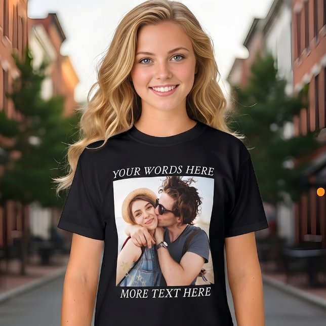 Anpassad Foto och Text T Shirt (Skapare uppladdad)