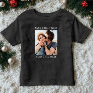 Anpassad Foto och Text T Shirt