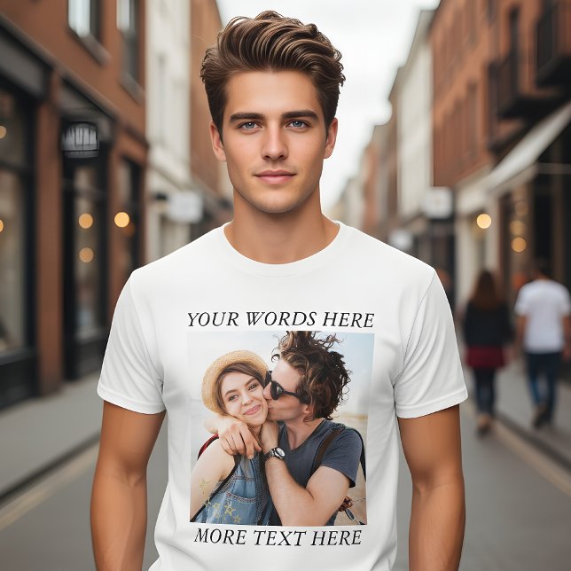 Anpassad Foto och Text T Shirt (Skapare uppladdad)