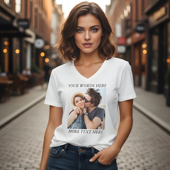 Anpassad Foto och Text T Shirt (Skapare uppladdad)