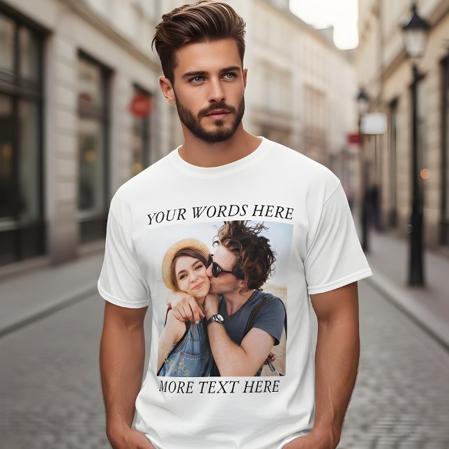 Anpassad Foto och Text T Shirt (Skapare uppladdad)