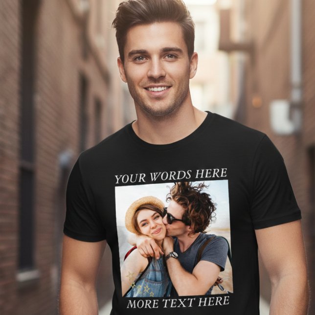 Anpassad Foto och Text T Shirt (Skapare uppladdad)