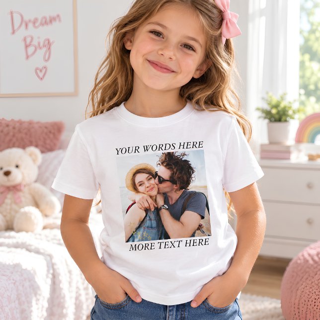 Anpassad Foto och Text T Shirt (Skapare uppladdad)