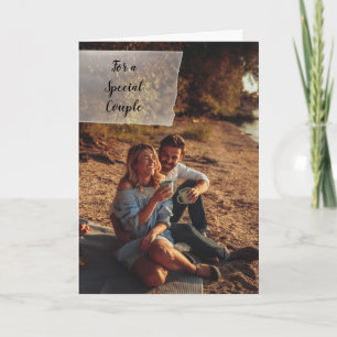 Anpassad Foto Personlig Bröllopskongratulation Kort