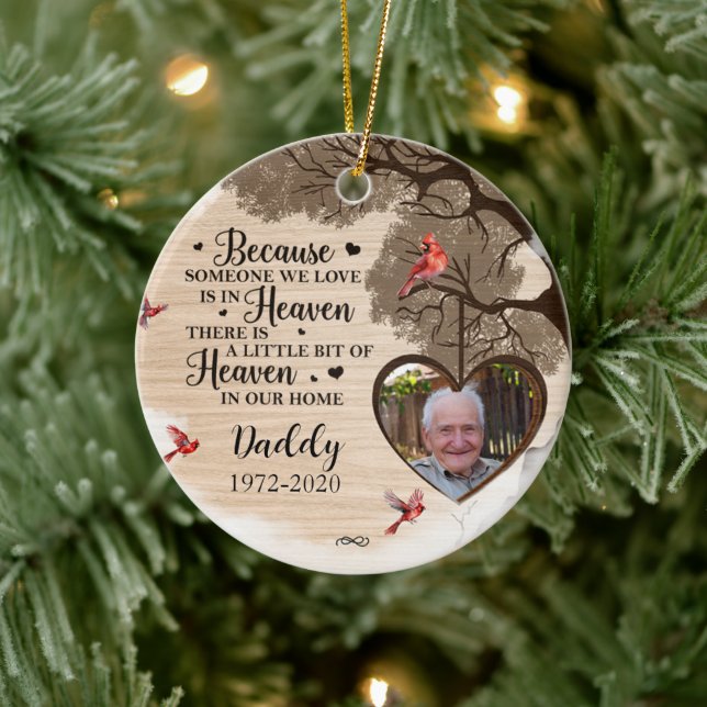 Anpassad foto Personlig minnes- döds- Ornament (Träd)