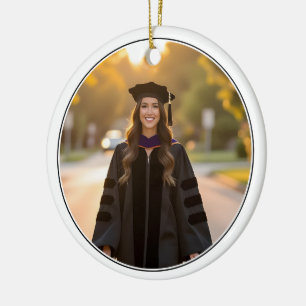 Anpassad foto PhD-doktorsexamen examen Julgransprydnad Keramik