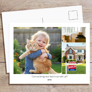 Anpassad Foto Roliga Familjecitat Vi Har Bytt Hus Vykort