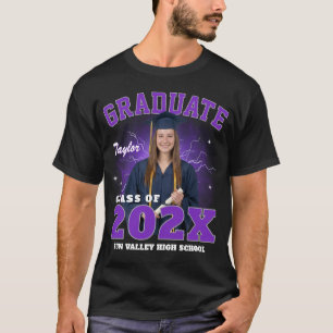 Anpassad Foto Senior Klass Bootleg Rap T-Shirt