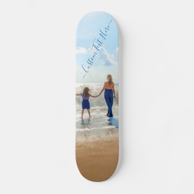Anpassad Foto Skateboard Personlig Text (Framsida)