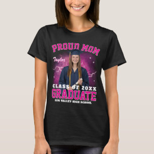 Anpassad Foto Stolt Senior Mamma Examens Bootleg R T Shirt