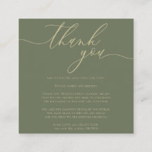 Anpassad Foto Tack Sage Guld