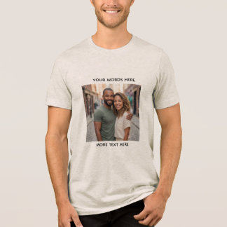 Anpassad Foto & Text Personlig T-Shirt | Ladda upp