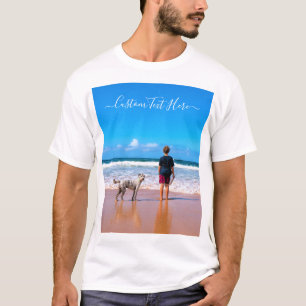 Anpassad Foto Text T-Shirt Dina Husdjurs Foton Pre