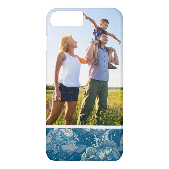Anpassad Foto Tropiskt Havsmönster Case-Mate iPhone Skal (Baksida)