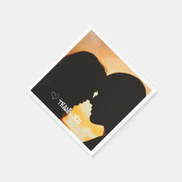 Anpassad foto-typografi servett