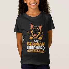 Anpassad Foto Tysk Shepherd Förbättrade Mitt Humör T Shirt