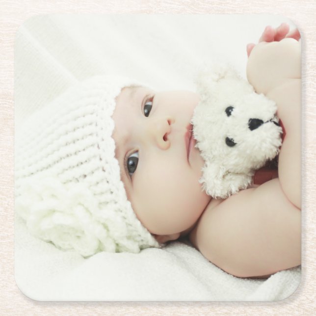 Anpassad Foto Underlägg Papper Kvadrat (Framsidan)