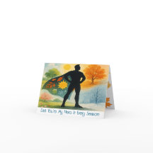 Anpassad Foto Vattenfärg Fyra Årstider Fars Dag