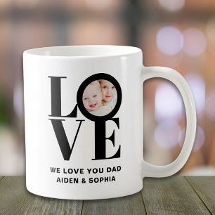 Anpassad Foto Vi Älskar Dig Pappa Kaffemugg