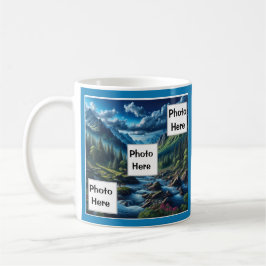 Anpassad fotobergsscen kaffemugg