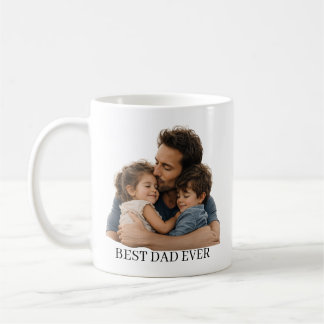 Anpassad fotobest Dad Ever-mugg | Personlig mugg