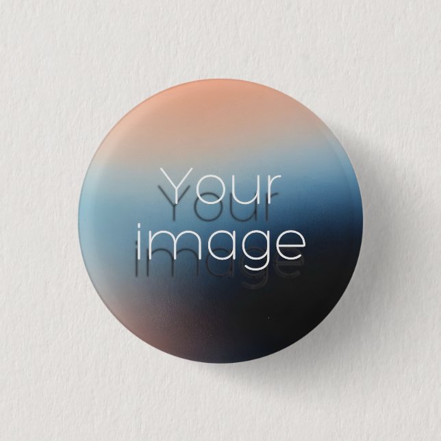 anpassad fotobild här badge knapp pin (Framsida)