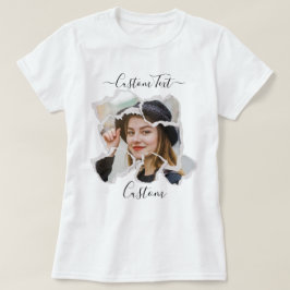 Anpassad fotobootleg i vintage-stil, personlig t shirt