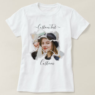Anpassad fotobootleg i vintage-stil, personlig t shirt